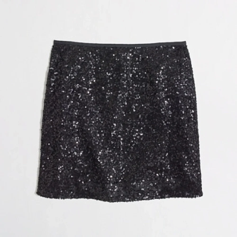 J. Crew Black Sequin Skirt - Picture 2 of 7